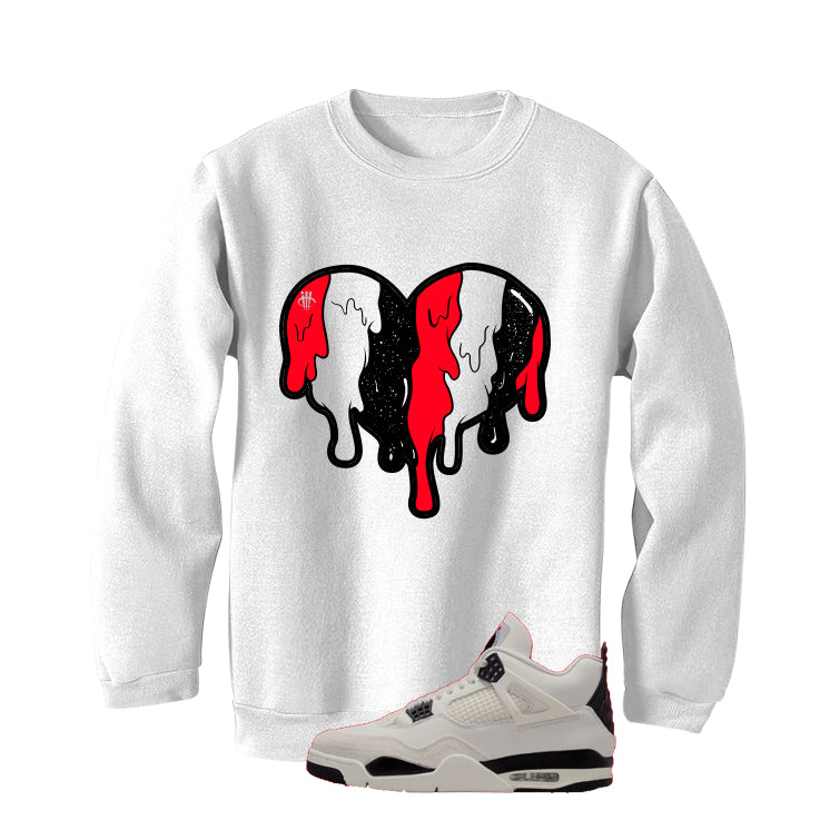 Air Jordan 4 Flight Club Matching T-Shirt, Sweatshirts & Hoodies White T-Shirt (Heart)| illcurrency