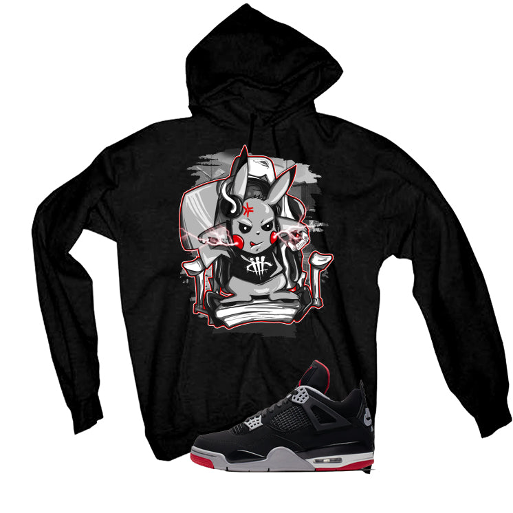 Air Jordan 4 Bred Matching T-Shirt Black T-Shirt (Mad Gamer)| illcurrency