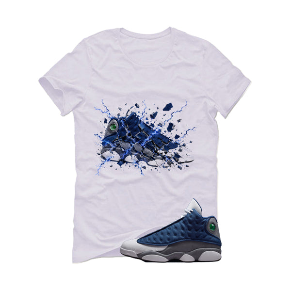 Air Jordan 13 Flint White T-Shirt (Jordan 13 flint shattered)| illcurrency