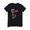 Air Jordan 12 Field Purple - Black T-Shirt (boo)