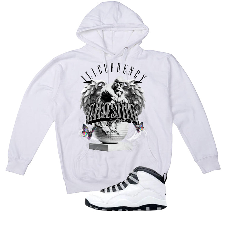 Air Jordan 10 OG Steel White T-Shirt (Chasing Dreams)| illcurrency