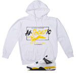 Air Jordan 4 Tour Yellow Matching T-Shirt Authentic