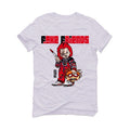 Air Jordan 4 Red Cement - White T-Shirt (Fake Friends 2)