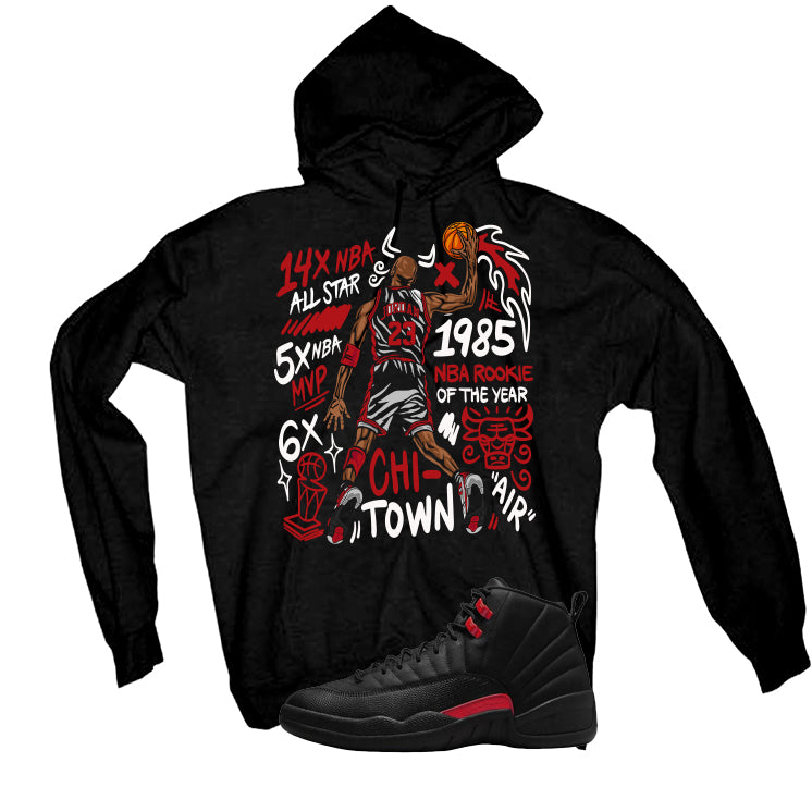 Air Jordan 12 Bloodline Matching T-Shirt, Sweatshirts, & Hoodies Black T-Shirt (85 Rookie)| illcurrency