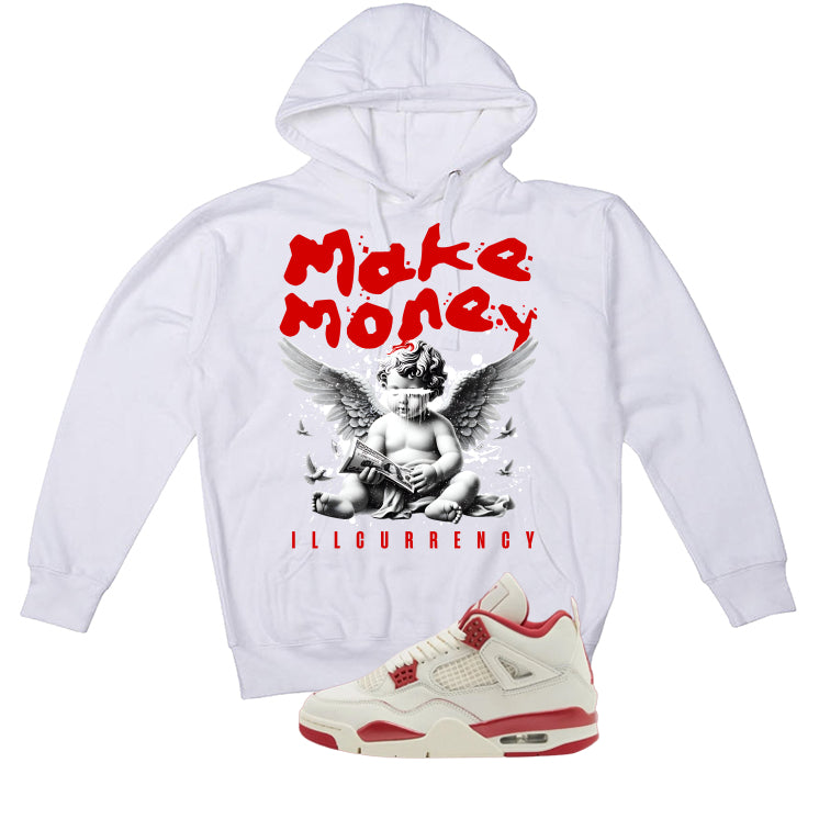 Air Jordan 4 Valentine’s Day (Sierra Red) Matching T-Shirt, Sweatshirts & Hoodies White T-Shirt (Make Money)| illcurrency