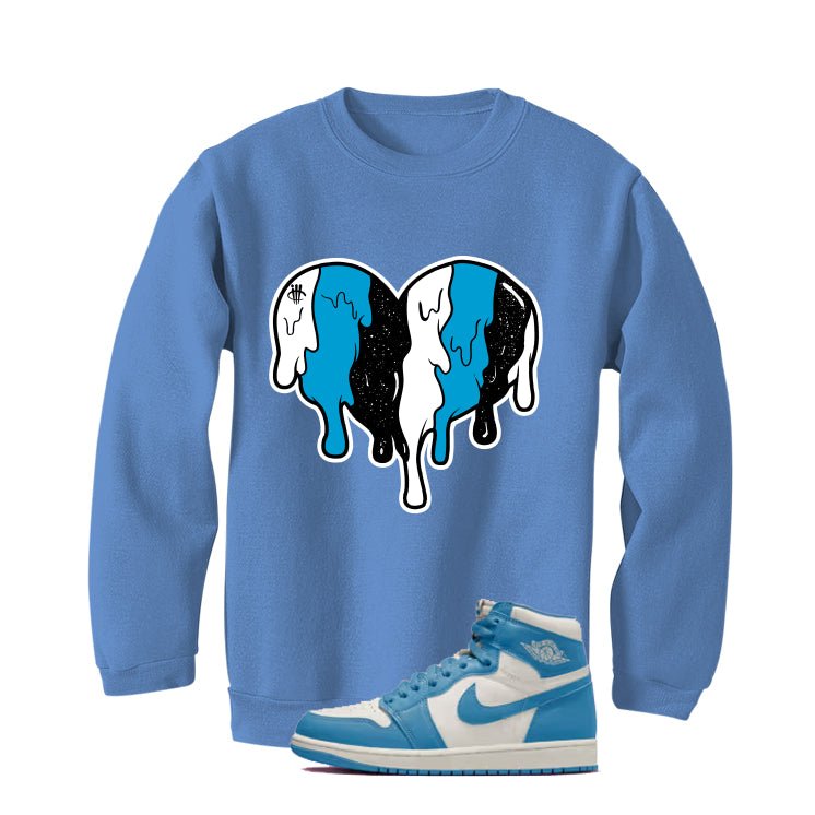 Air Jordan 1 High OG UNC Reimagined Carolina Blue T-Shirt (Heart)| illcurrency