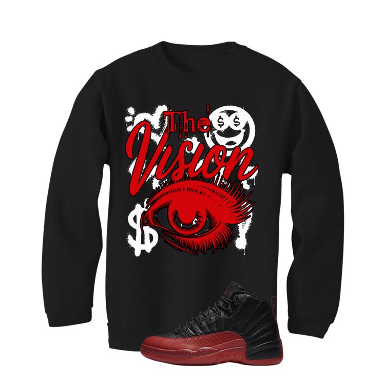 Air Jordan 12 Flu Game 2025 Black T-Shirt (The Vision)| illcurrency