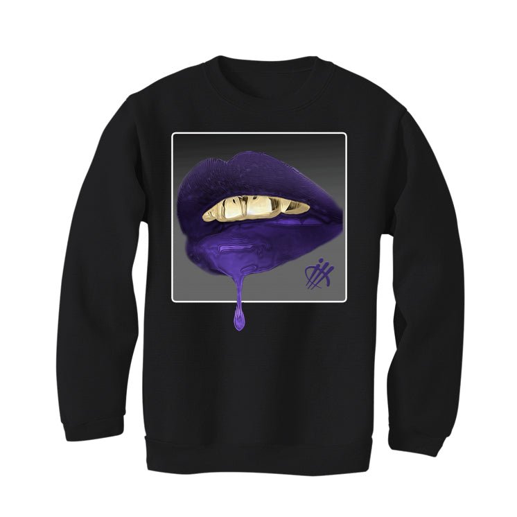 black and purple jordans 12 shirt