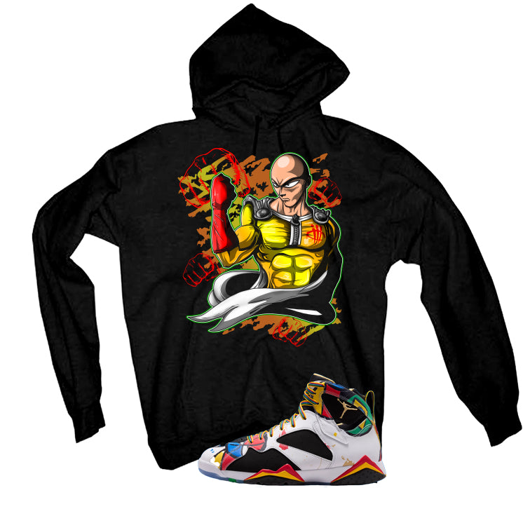 Air Jordan 7 Miro Matching T-Shirt Black T-Shirt (1 Punch)| illcurrency