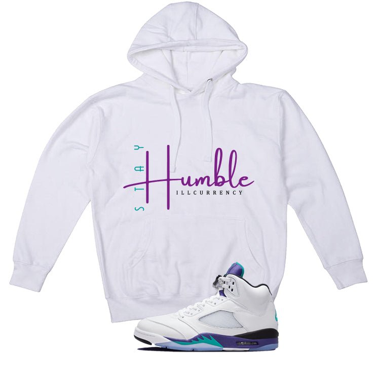 Air Jordan 5 OG Grape White T-Shirt (Stay Humble)| illcurrency