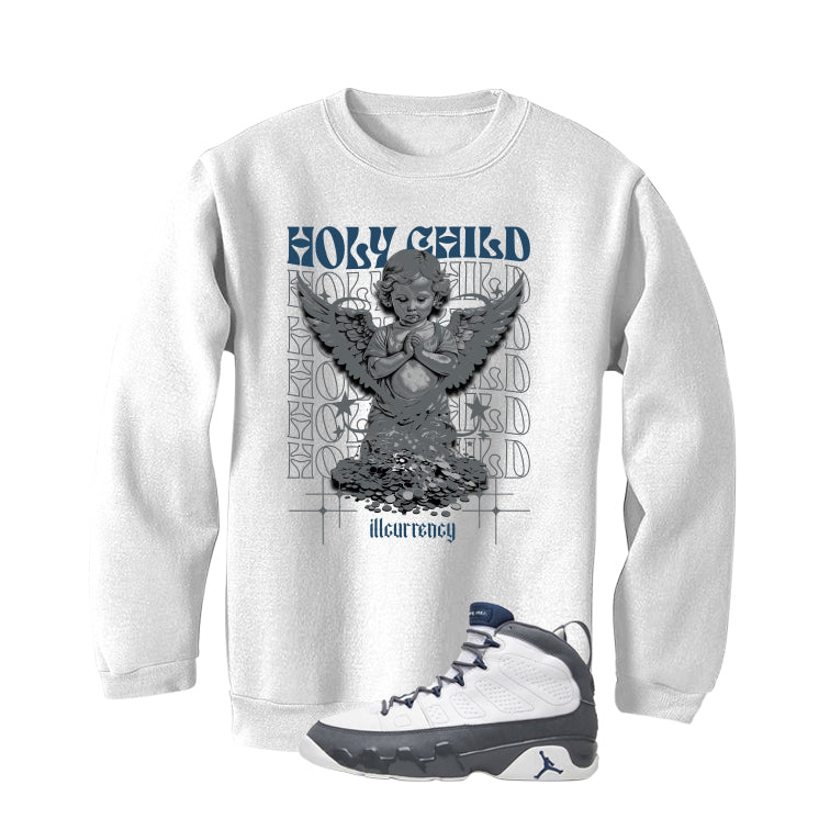 Air Jordan 9 Flint Grey Matching T-Shirt, Sweatshirts & Hoodies White T-Shirt (Holy Child)| illcurrency