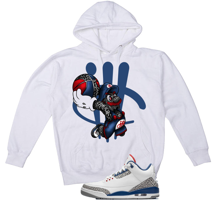 Air Jordan 3 True Blue Matching T-Shirt White T-Shirt (Mario Ball)| illcurrency