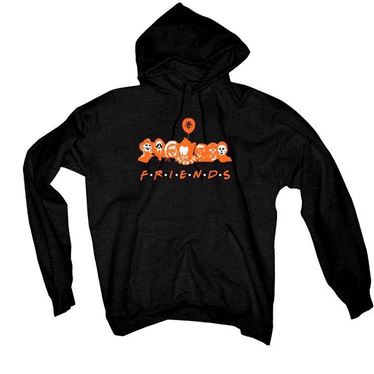 Air Jordan 12 “Brilliant Orange” | illcurrency Black T-Shirt (F R I E N D S)