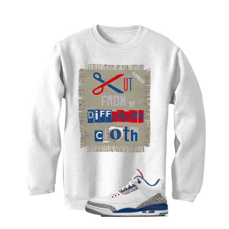 Air Jordan 3 True Blue Matching T-Shirt White T-Shirt (Cut from a different cloth)| illcurrency