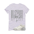 Air Jordan 3 WMNS Sail White T-Shirt (Blessed not lucky)| illcurrency