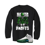 Air Jordan 12 Bucks Matching T-Shirt Monster Habits
