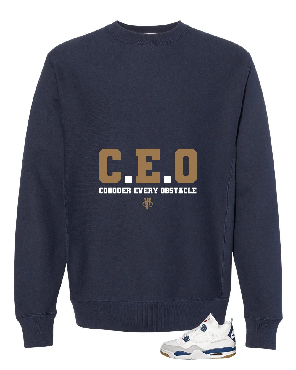 Nike SB x Air Jordan 4 Navy Navy Blue T-Shirt (CEO)| illcurrency