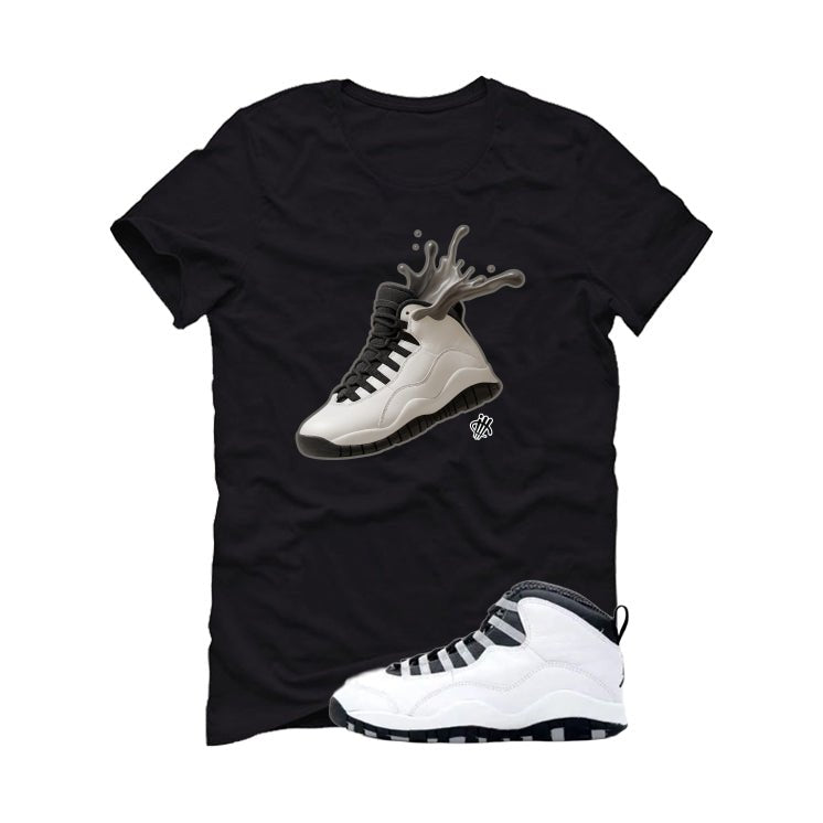 Air Jordan 10 OG Steel Black T-Shirt (Splash Shoe)| illcurrency