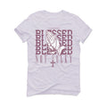 Air Jordan 1 High OG Mauve | ILLCURRENCY White T-Shirt (Blessed not lucky)