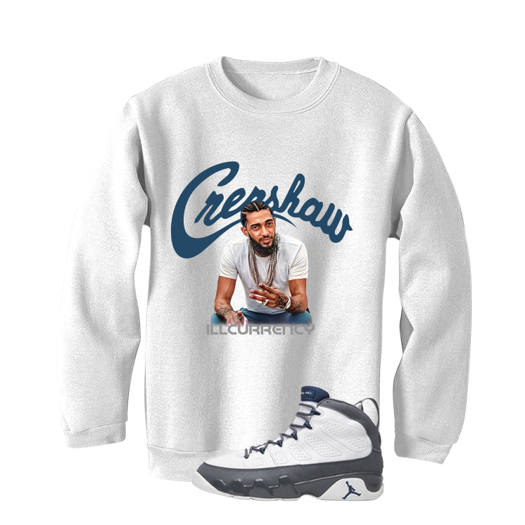 Air Jordan 9 Flint Grey Matching T-Shirt, Sweatshirts & Hoodies White T-Shirt (Crenshaw)| illcurrency