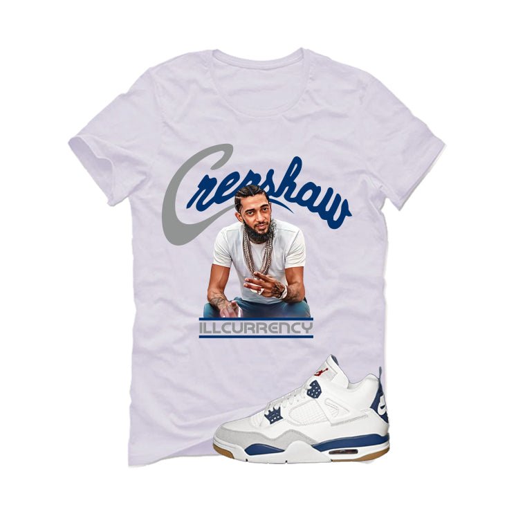 Nike SB x Air Jordan 4 Navy White T-Shirt (Crenshaw)| illcurrency