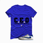 Travis Scott x Fragment x Air Jordan 1 Low OG 2025 Matching T-Shirt, Sweatshirts & Hoodies Royal Blue T-Shirt (Ceo)| illcurrency