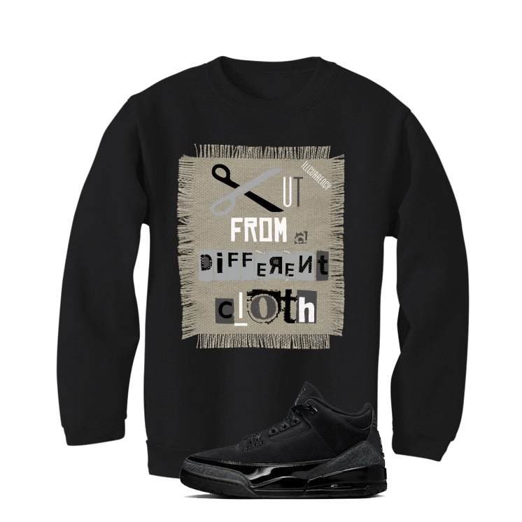 Air Jordan 3 Black Cat Black T-Shirt (Cut from a different cloth)| illcurrency