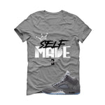 Air Jordan 5 Wolf Grey Matching T-Shirt, Sweatshirts & Hoodies Grey T-Shirt (Self Made)| illcurrency