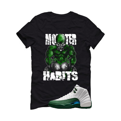 Air Jordan 12 Bucks Matching T-Shirt Monster Habits