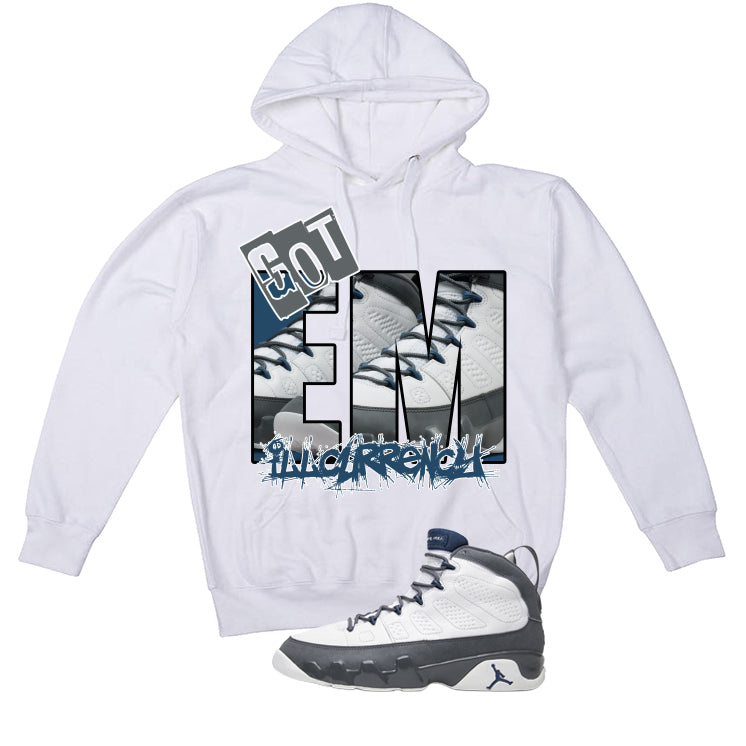 Air Jordan 9 Flint Grey Matching T-Shirt, Sweatshirts & Hoodies White T-Shirt (GOT EM)| illcurrency