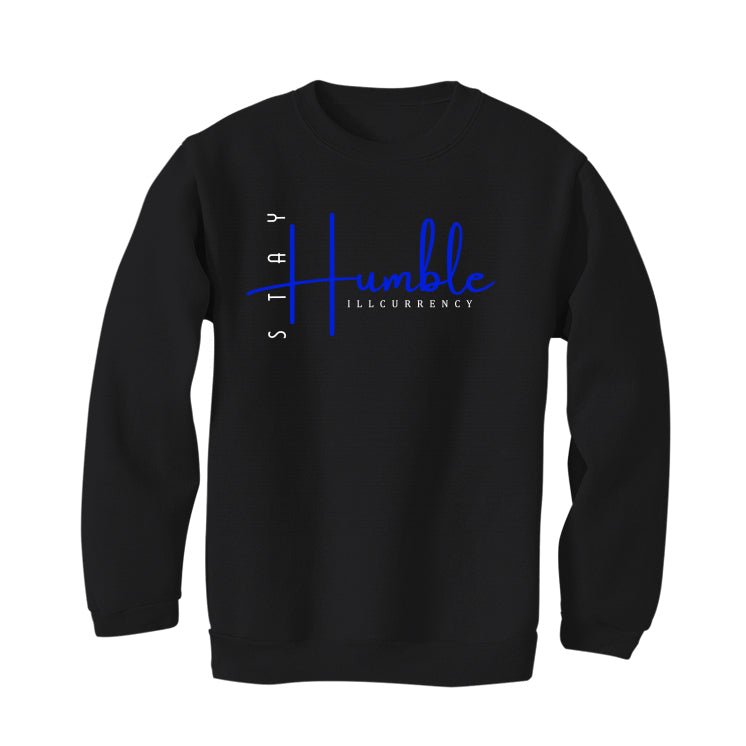 Air Jordan 2 Low Varsity Royal - Black T-Shirt (Stay Humble)