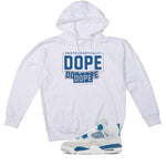 Air Jordan 4 “Military Blue” | illcurrency White T-Shirt (DOPE)