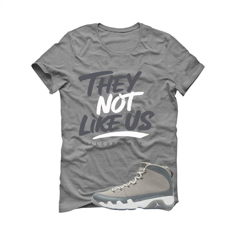 Air Jordan 9 Cool Grey Grey T-Shirt (They not like us)| illcurrency
