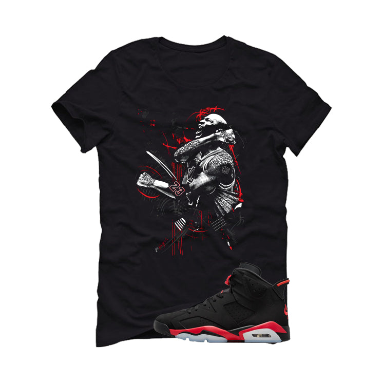 Air Jordan 6 Reverse Infrared Matching T-Shirt, Sweatshirts & Hoodies Black T-Shirt (Jordan)| illcurrency