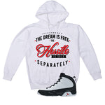 Air Jordan 9 OG Space Jam Matching T-Shirt The dream is free