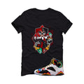 Air Jordan 7 Miro Matching T-Shirt Black T-Shirt (Jack in a Box)| illcurrency