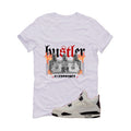 Air Jordan 4 Flight Club Matching T-Shirt, Sweatshirts & Hoodies White T-Shirt (See No Evil Hustler)| illcurrency