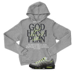 Nike Air Max 95 Neon Matching T-Shirt, Sweatshirts, & Hoodies Grey T-Shirt (God Has A Plan)| illcurrency