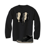 A Ma Maniere x Air Jordan 3 Black Black T-Shirt (Heart)| illcurrency