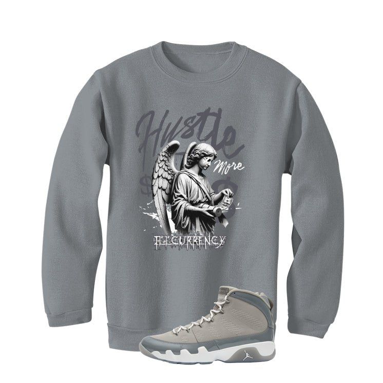 Air Jordan 9 Cool Grey Grey T-Shirt (Hustle More)| illcurrency
