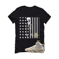 Air Jordan 6 Sail/Neutral Olive Matching T-Shirt, Sweatshirts & Hoodies Black T-Shirt (Pacino)| illcurrency