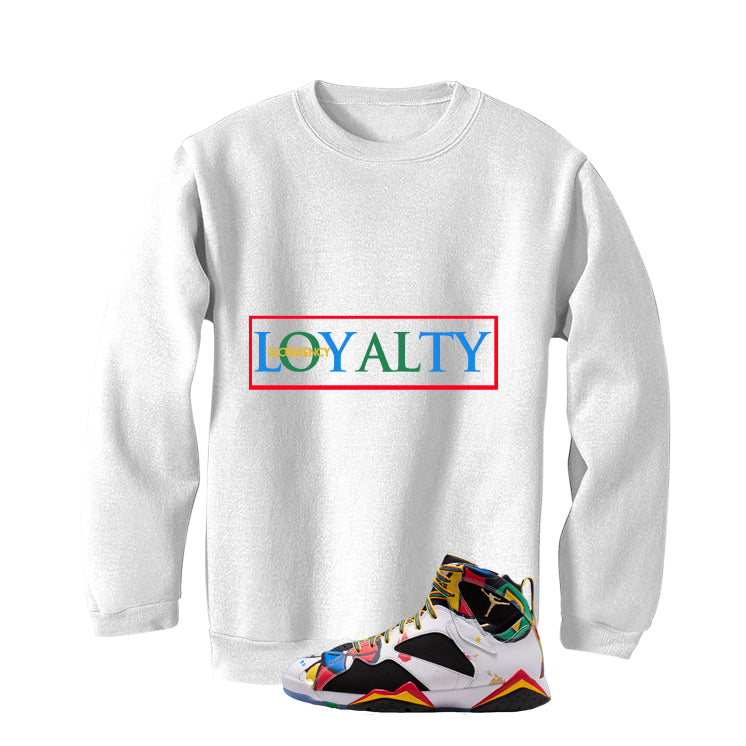 Air Jordan 7 Miro Matching T-Shirt White T-Shirt (Loyalty)| illcurrency