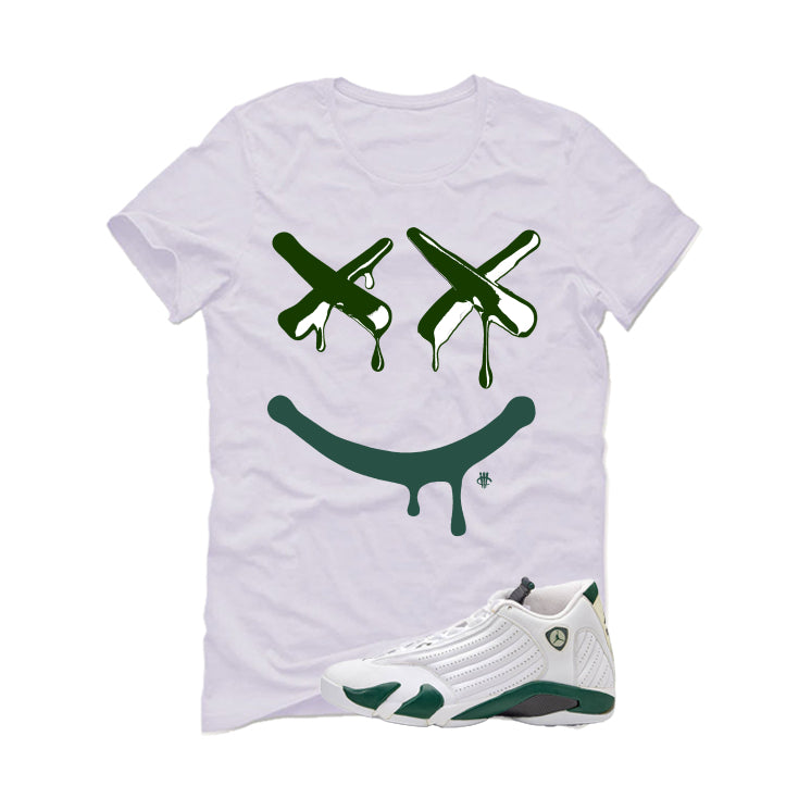 Air Jordan 14 Forest Green Matching T-Shirt Happy Drip