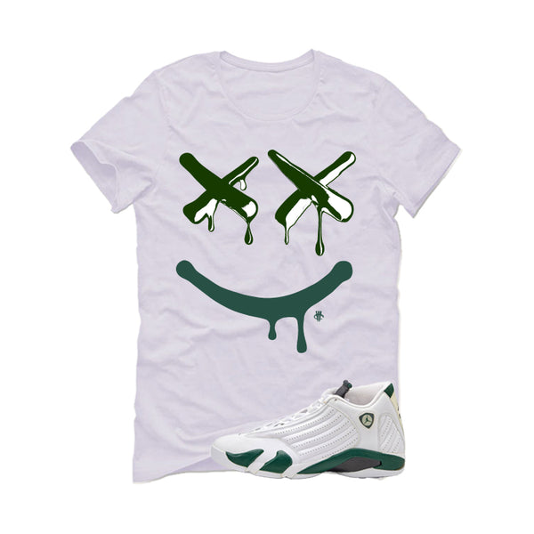Air Jordan 14 Forest Green Matching T-Shirt Happy Drip