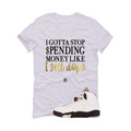 Air Jordan 5 Earth/Metallic Gold White T-Shirt (Gotta Stop Spending Money)| illcurrency