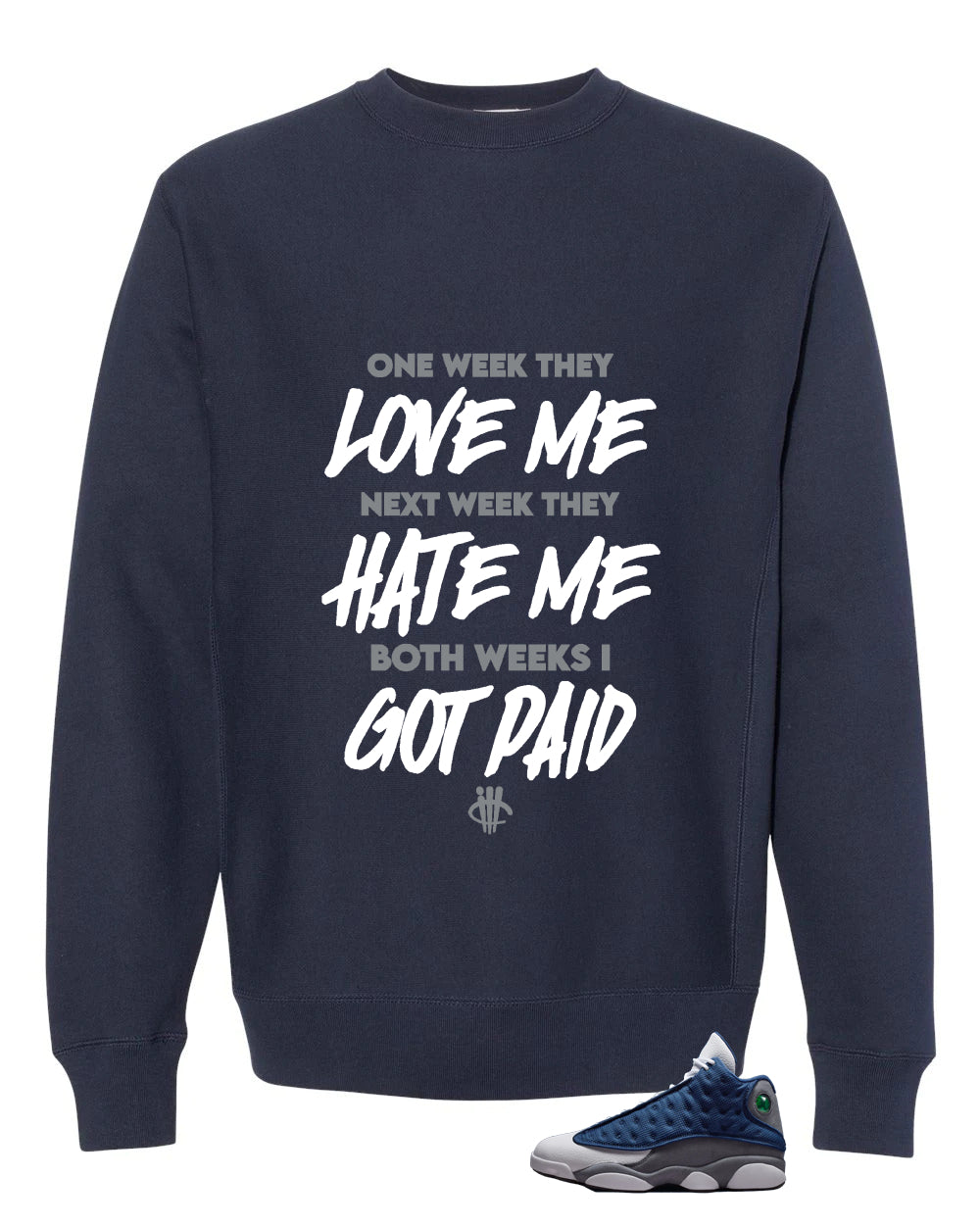 Air Jordan 13 Flint Navy Blue T-Shirt (Paid)| illcurrency
