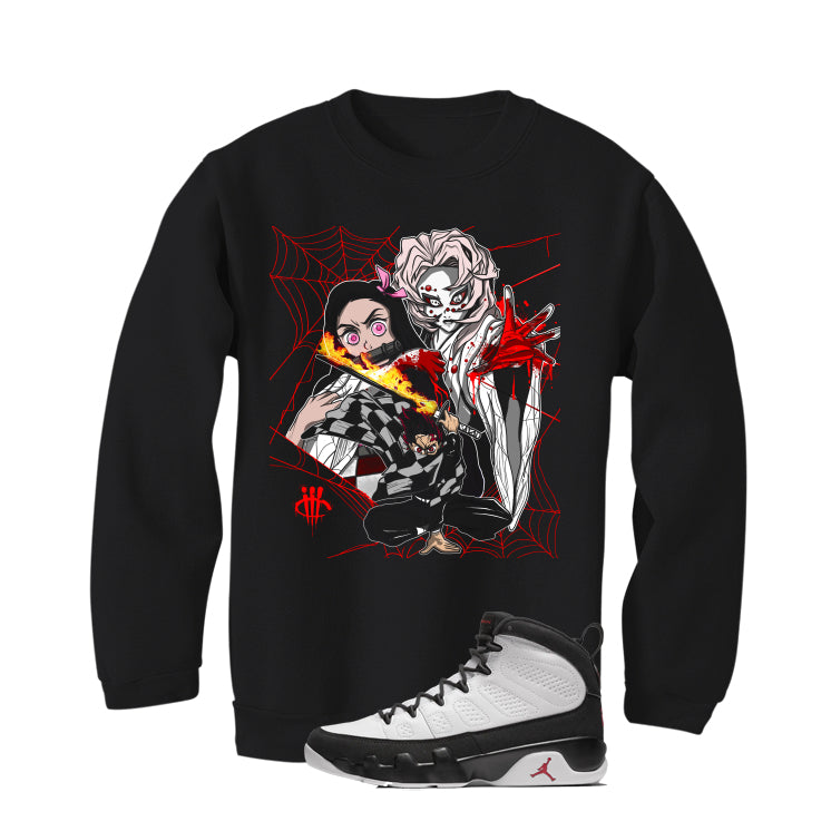 Air Jordan 9 OG Space Jam Matching T-Shirt Black T-Shirt (Demon Slayer)| illcurrency