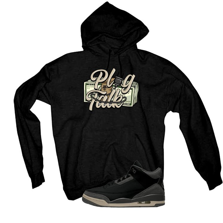 A Ma Maniere x Air Jordan 3 Black Black T-Shirt (PLUG TALK)| illcurrency
