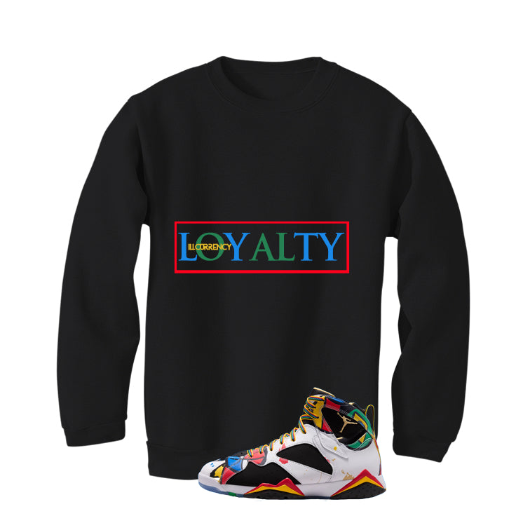 Air Jordan 7 Miro Matching T-Shirt Black T-Shirt (Loyalty)| illcurrency