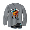 Air Jordan 11 Gamma Blue Matching T-Shirt, Sweatshirts & Hoodies Grey T-Shirt (Greatness)